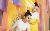 Trung Đinh lan tỏa hội họa trên lụa, quảng bá áo dài qua dự án 'Lụa hát trên vai'