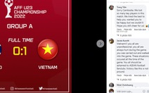 Cổ động viên Việt Nam 'xin lỗi Campuchia' vì 'chỉ thắng Thái Lan có 1 trái'