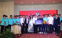 U23 Việt Nam không quên các đồng đội còn ở lại Campuchia