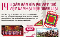 Infographic 14 di sản văn hóa phi vật thể Việt Nam vào danh sách đại diện nhân loại