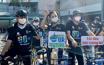 H'Hen Niê đạp xe khởi động chiến dịch 'Giờ Trái đất 2022'