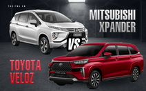 Chênh 18 triệu đồng, chọn Toyota Veloz Cross bản 'base' hay Mitsubishi Xpander cao cấp?