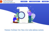 Không cập nhật văn bằng đào tạo trên trang tra cứu sẽ bị đình chỉ hoạt động giáo dục nghề nghiệp