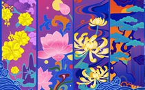 Poster chính thức của Festival Huế 2022 là 4 mùa hoa