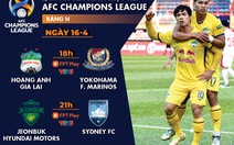 Lịch trực tiếp AFC Champions League: Hoàng Anh Gia Lai - Yokohama Marinos