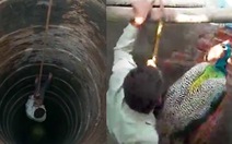 Video: Người đàn ông leo xuống giếng sâu hàng chục mét cứu con công bị mắc kẹt