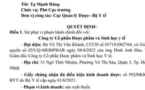 Phạt 230 triệu, buộc tiêu hủy 3 loại thuốc của Công ty cổ phần Dược phẩm và sinh học y tế