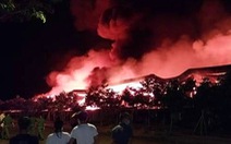 Gần 9 tiếng dập tắt đám cháy tại nhà máy sợi ở Đồng Nai