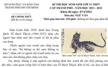 'Mình chuẩn bị kỹ thời sự, đề học sinh giỏi lớp 12 lại ra: Có nên chọn cho mình một lối đi riêng'