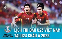 Lịch thi đấu của U23 Việt Nam tại Giải U23 châu Á 2022: Khung giờ đẹp