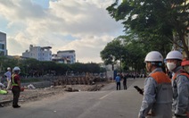 Sở Giao thông vận tải Hà Nội chỉ đạo nóng vụ đường Vũ Tông Phan sụt lún dài 23m