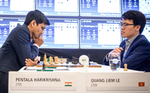 Hòa cựu vô địch châu Á, Lê Quang Liêm dẫn đầu Prague Chess Festival