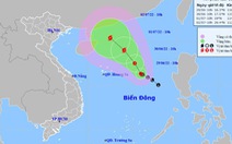 Áp thấp nhiệt đới di chuyển theo hướng Tây Bắc, có xu hướng mạnh thêm