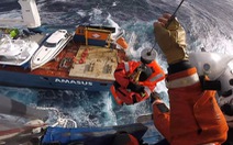 Tàu đánh cá bị chìm, 4 ngư dân Bình Định may mắn được tàu Hong Kong cứu