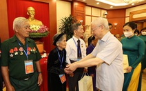 Tổng bí thư Nguyễn Phú Trọng gặp mặt các đại biểu người có công tiêu biểu toàn quốc