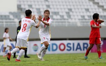 U18 nữ Việt Nam thắng Singapore 9-0 trong trận ra quân Giải U18 Đông Nam Á 2022