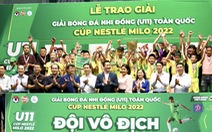Sông Lam Nghệ An vô địch Giải bóng đá nhi đồng toàn quốc 2022