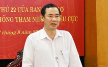 Đề nghị Ninh Bình giải trình việc phó bí thư Tỉnh ủy bị cảnh cáo nhưng làm phó ban chống tham nhũng