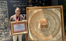Tác phẩm tăm giang ‘Vũ trụ Mandala’ xác lập kỷ lục Việt Nam và kỷ lục châu Á