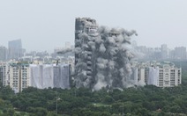 Video Ấn Độ cho nổ sập 'tháp đôi' 100m xây trái phép trong vài giây