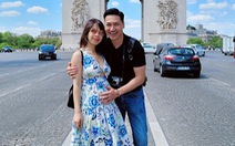 Ảnh vui sao Việt 3-8: Mạnh Trường cưng nựng vợ bầu ở trời Âu