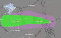 Bão Noru tăng lên cấp 14, giật cấp 17, di chuyển rất nhanh