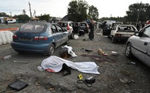 Đoàn xe dân sự bị tấn công ở Ukraine khiến 23 người chết