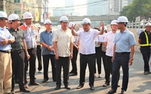 Chủ tịch Hà Nội thị sát, đốc thúc tiến độ 2 công trình giao thông lớn