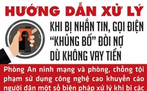 Infographic hướng dẫn xử lý khi bị nhắn tin gọi điện 'khủng bố' đòi nợ dù không vay tiền