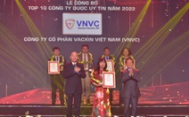 VNVC được vinh danh Công ty Dược uy tín số 1 Việt Nam
