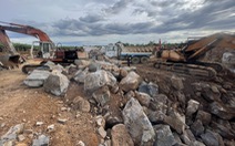Phát hiện ‘đại công trường’ khai thác đá lậu rộng cả ngàn mét vuông ở Đồng Nai