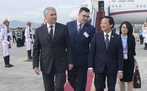 Chủ tịch Duma Quốc gia Nga đến Việt Nam, bắt đầu chuyến thăm chính thức