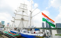 Tàu buồm hải quân Ấn Độ thăm TP.HCM