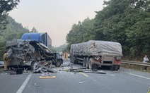 Tai nạn liên hoàn ở Lạng Sơn, xe khách 16 chỗ biến dạng