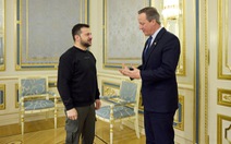 Ông Cameron đến Ukraine đầu tiên sau khi làm ngoại trưởng Anh