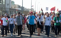 Chủ tịch Cuba xuống đường biểu tình ủng hộ Palestine trước đại sứ quán Mỹ