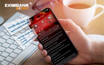 Chuyển tiền quốc tế online trên app Eximbank EDigi