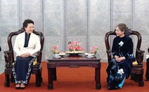 Hai phu nhân Tổng bí thư Việt Nam, Trung Quốc thăm Bảo tàng Phụ nữ