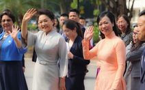 Hai phu nhân Chủ tịch nước Việt Nam, Trung Quốc giao lưu với sinh viên Đại học Quốc gia Hà Nội