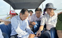 Chủ tịch tỉnh Đồng Tháp kiểm tra 7 khu mỏ cát phân bổ cho cao tốc