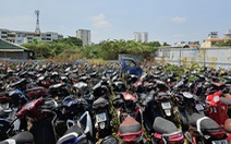 Quận Bình Thạnh: Hàng ngàn xe vi phạm nằm phơi nắng trong kho tạm bợ
