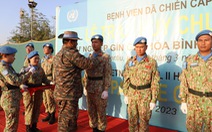 Bệnh viện dã chiến Việt Nam nhận huy chương Gìn giữ hòa bình Liên Hiệp Quốc