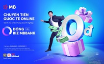 Tính năng chuyển tiền quốc tế online 0 đồng trên BIZ MBBank