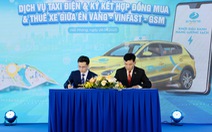 Én Vàng ra mắt taxi điện đầu tiên tại Hải Phòng