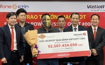 Vé số Vietlott trúng 76,3 tỉ đồng bán ở quận Tân Phú, TP.HCM