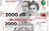 Argentina đưa vào lưu thông tiền giấy mệnh giá mới 2.000 peso