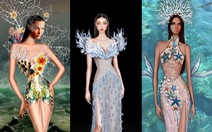 Biến khẩu trang, vải vụn, chai nhựa... thành trang phục trình diễn ở cuộc thi hoa hậu