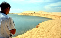 Sụt lún tại đồi cát Bàu Trắng, cảnh báo du khách tránh xa