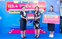 Mua sắm tại FPT Long Châu, nữ khách hàng trúng 123.400.000 đồng
