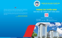 Trường Đại học Kinh tế quốc dân tuyển sinh Đại học hệ chính quy năm 2023